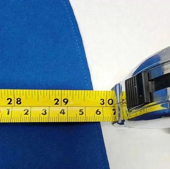 CHICO'S SIZE 2 (Large) Turquoise Pleated Back Button Down Blouse - Picture 5 of 11